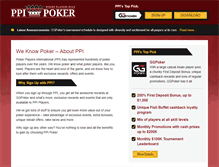 Tablet Screenshot of ppipoker.com
